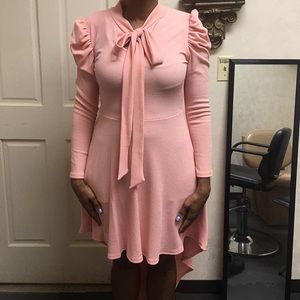 🆕 Hi-Low Peplum Dress